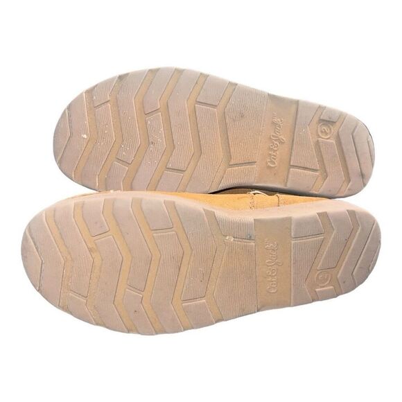 CAT & JACK cognac brown fur boot // Girls 2 - Picture 4 of 6